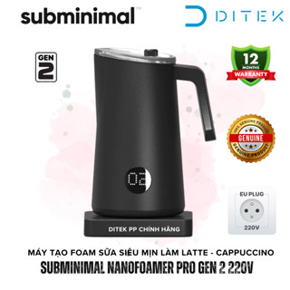 Nanofoamer PRO Gen 2 Máy tạo bọt sữa tự động siêu mịn cho Latte [Tặng nhiệt kế Contactless 30$]