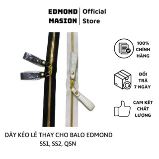Dây kéo nguyên phụ liệu balo EDMOND MASION chính hãng đầu kéo khoá kéo móc da xịn thay cho balo
