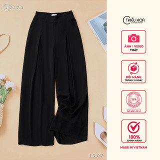 Quần thiết kế thanh lịch tôn dáng chất liệu tơ tằm mềm mại thương hiệu Thiều Hoa QD4L0627