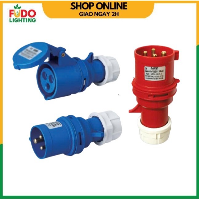 Ổ cắm phích cắm công nghiệp MPE 16A/ 32A chính hãng