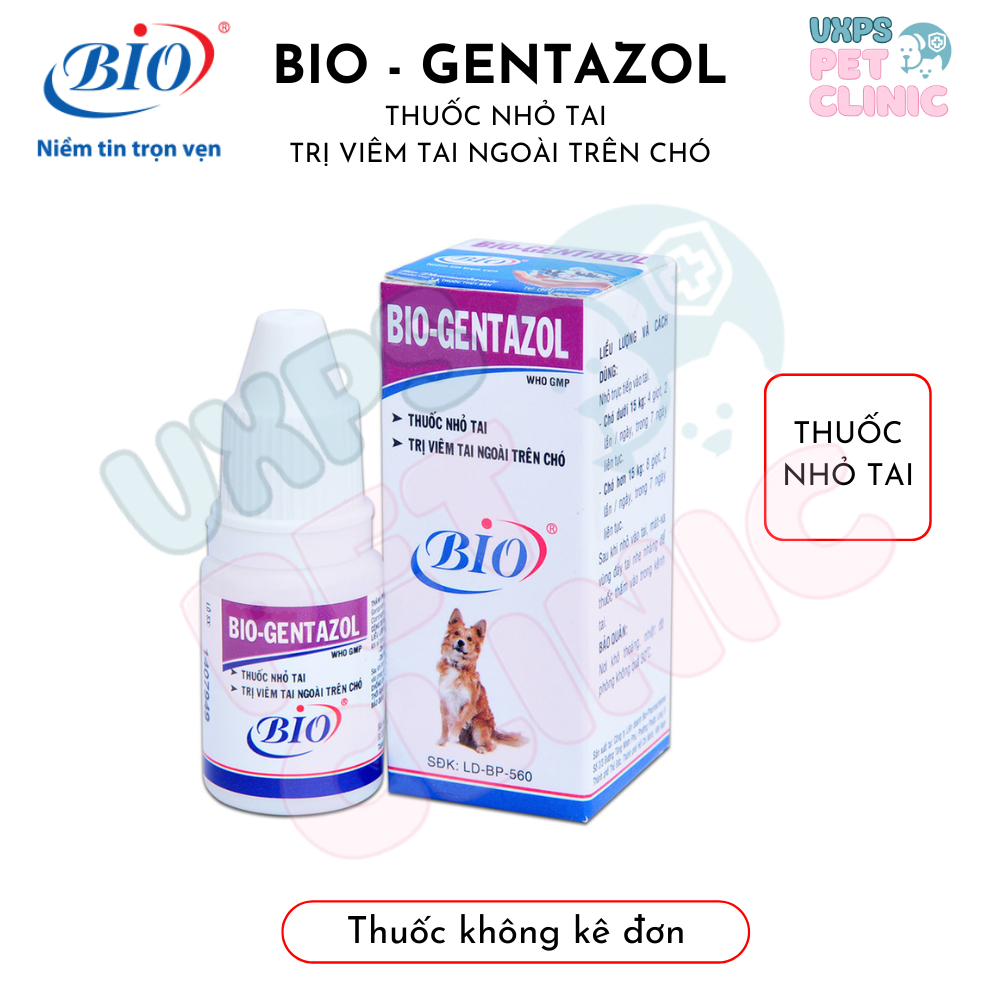 Thuốc Nhỏ Tai Bio Gentazol Cho Chó