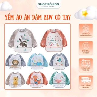 Yếm áo ăn dặm BLW - Yếm máng ăn dặm có tay cho bé - Shop Rô Ron