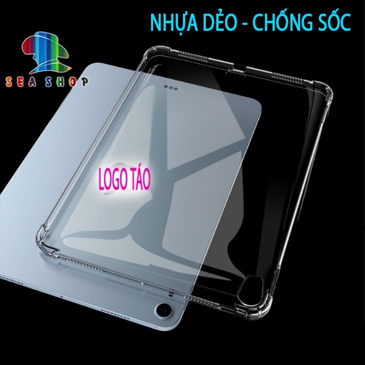 Ốp lưng iPad nhựa dẻo - CHỐNG SỐC - thiết kế dày 4 góc- Ốp iPad Gen 5, Gen 6, Gen 7, Gen 8