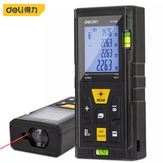 Máy Đo Khoảng Cách Laser Tia Đỏ 60m Chính Hãng Deli.