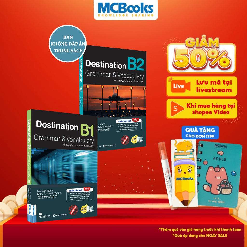 Sách - Combo Destination Grammar & Vocabulary B1, B2 Phiên bản mới
