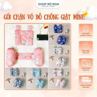 Bộ gối chặn chống giật mình - Bộ gối chặn vỏ đỗ cho bé - Shop Rô Ron