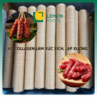 1 cuộn vỏ collagen Casing size 23 - Vỏ collagen làm xúc xích, lạp xưởng, trứng nướng kiểu Thái..