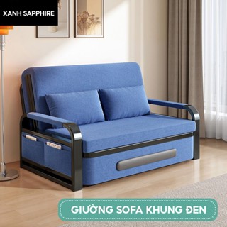 Giường Sofa Đa Năng Có Ngăn Để Đồ, Khung Sắt Chắc Chắn, Ghế Sofa Kiêm Giường Ngủ Hàng Nhập Khẩu