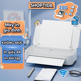 Máy in HPRT GT1 không cần mực nhỏ gọn kết nối wifi dành cho học sinh sinh viên tặng kèm 200 giấy in A4