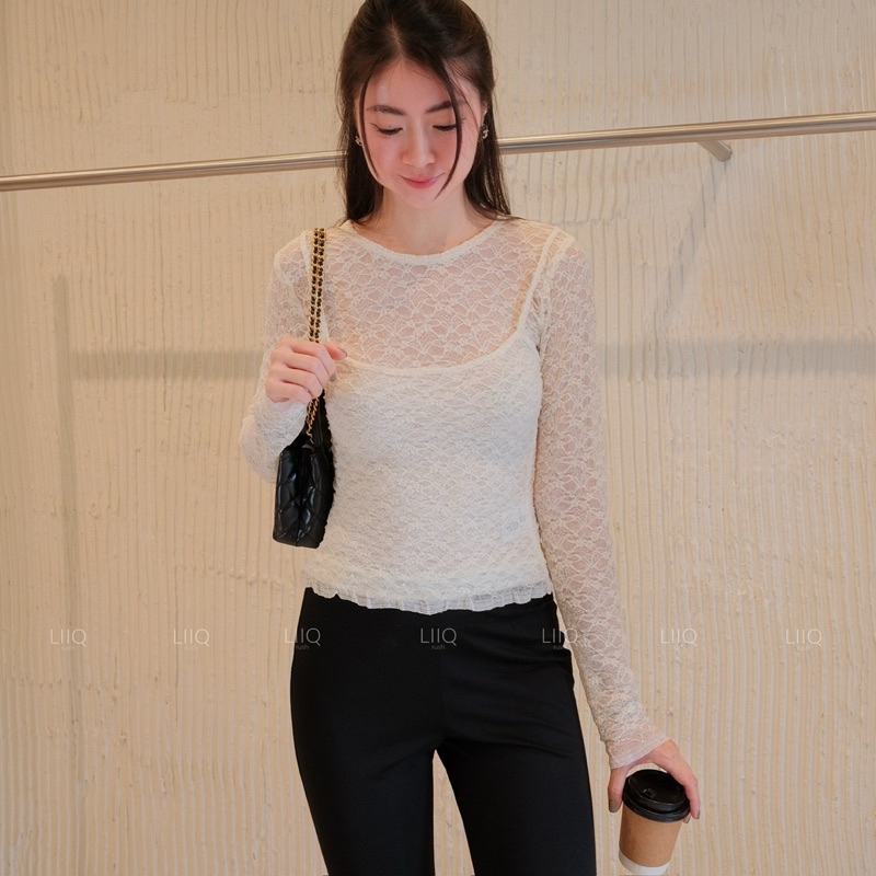 Set Áo Ren Hoa - Mimosa Top / LIIQ Rush