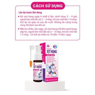 Dung Dịch Xịt Họng Nhất Nhất Kid