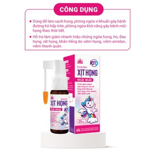 Dung Dịch Xịt Họng Nhất Nhất Kid