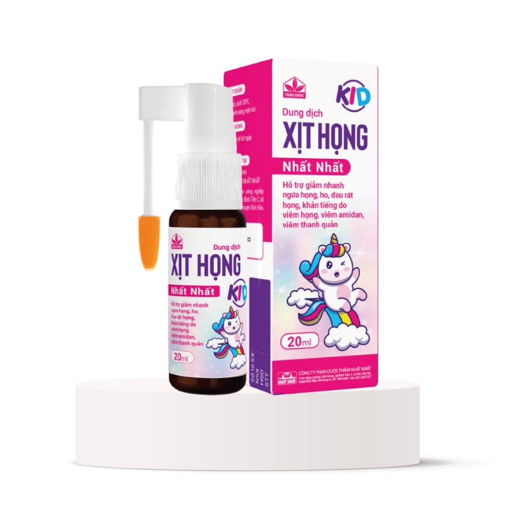 Dung Dịch Xịt Họng Nhất Nhất Kid