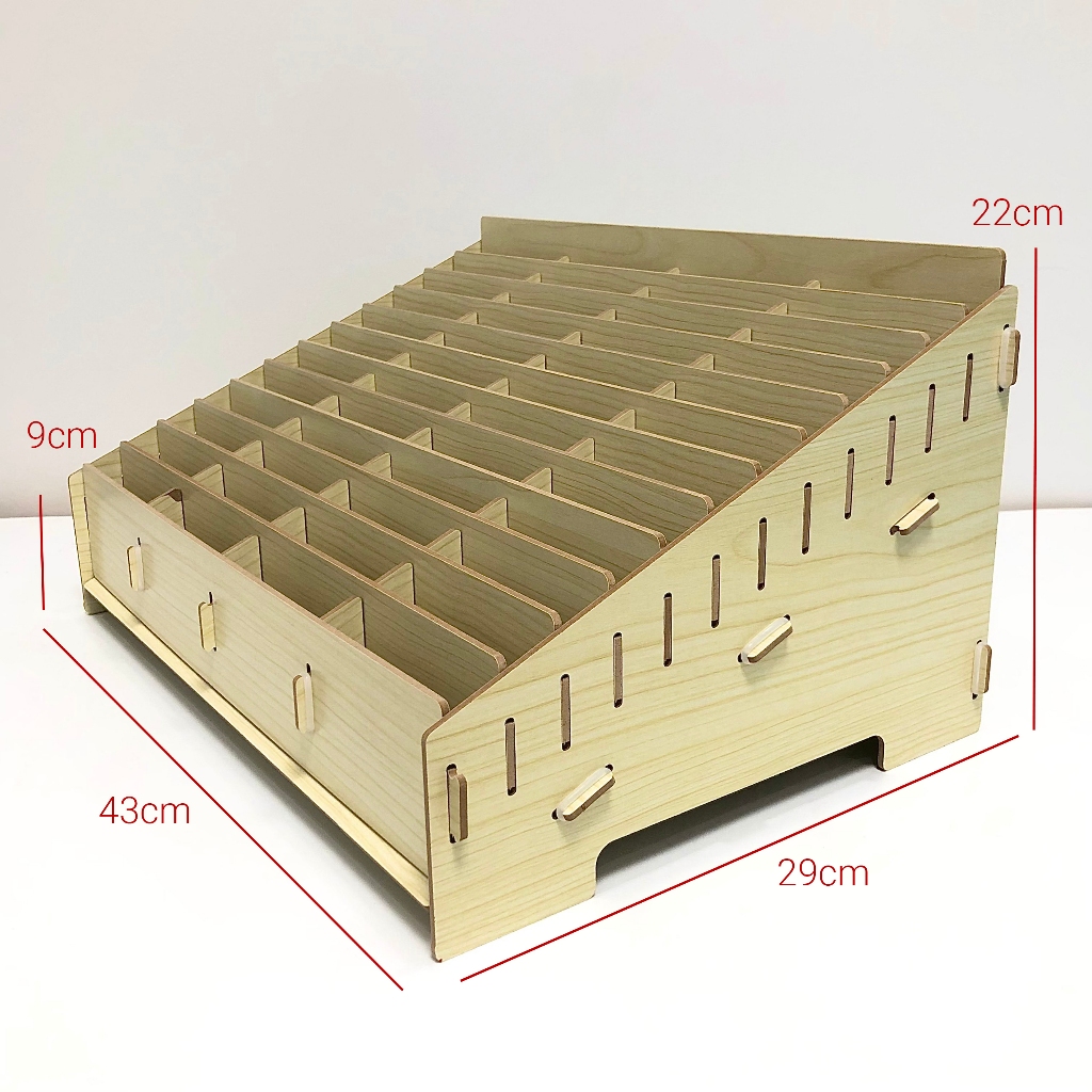 Kệ Gỗ 48 Ngăn Đựng Điện Thoại, Màn Hình, Linh Kiện Điện Thoại | Tiện lợi 42x32x22