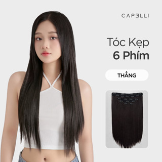 Bộ Tóc Kẹp 6 Phím CAPELLI Thẳng Straight 45-55cm