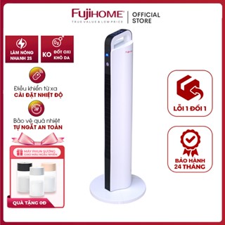 Máy sưởi gốm Nhập Khẩu không khô da FUJIHOME điều khiển từ xa mini, quạt sưởi ấm phun sương phòng tiết kiệm điện