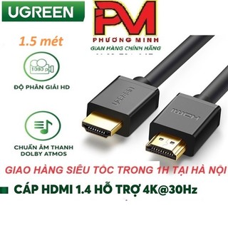 Cáp hdmi 2.0 dài 1,5m cao cấp hỗ trợ ethernet và 4k 2k ugreen 60820 - hàng chính hãng