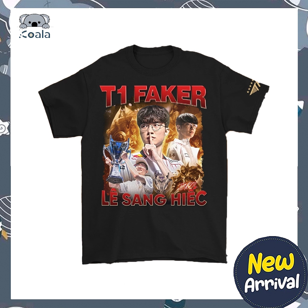 Áo thun T1 Faker - Lê Sang Hiếc - Cotton Unisex Nam Nữ