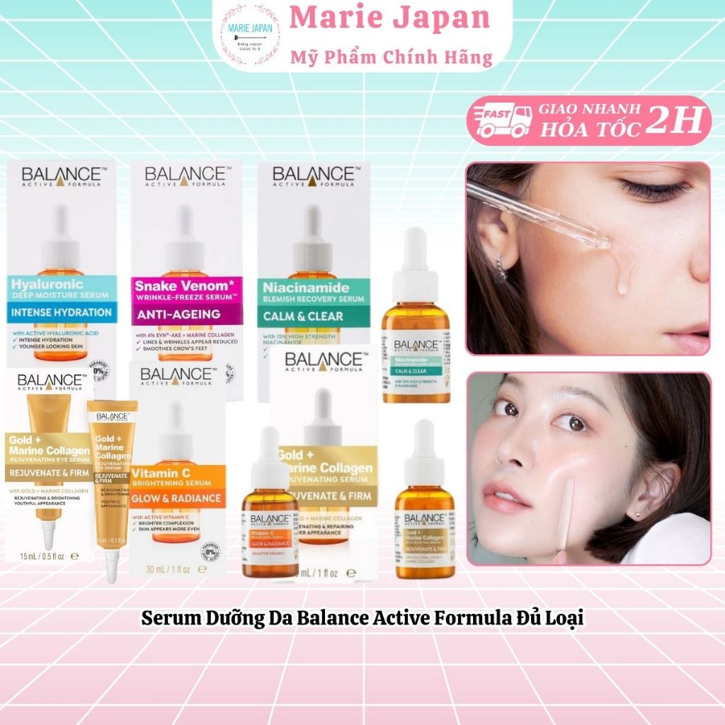 Serum dưỡng da Balance Active Formula đủ loại