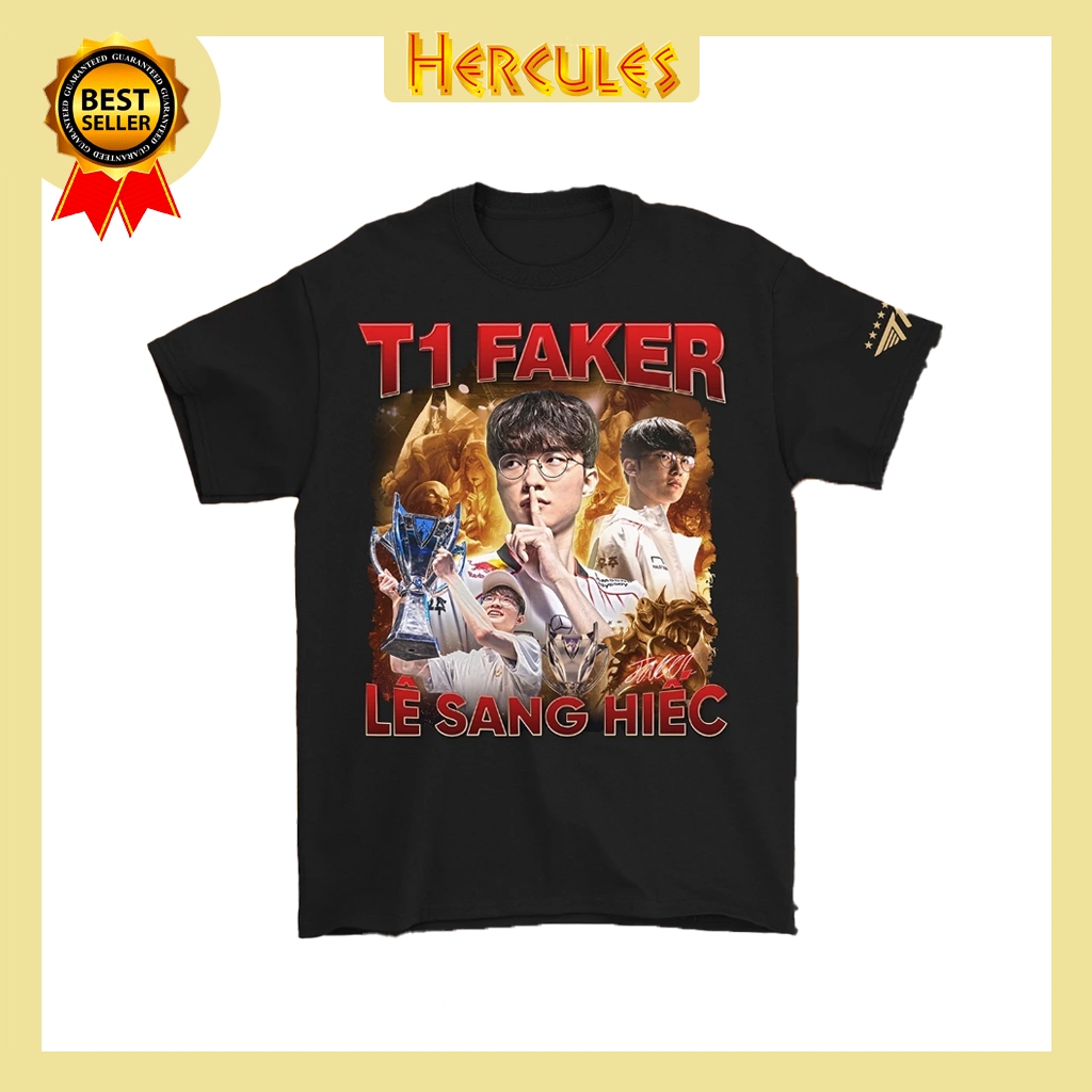 Áo thun T1 Faker - Lê Sang Hiếc - Cotton Unisex Nam Nữ