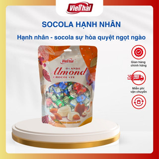 Kẹo socola hạnh nhân trắng Việt Thái sự kết hợp hài hòa giữa socola và hạnh nhân, Vị thơm ngon khó cưỡng gói 320g