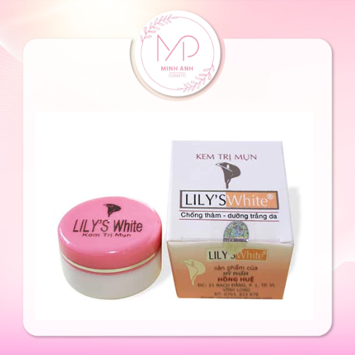 Kem mụn Lily’s White ngăn ngừa mụn - chống thâm - dưỡng trắng da - không ăn nắng 8g