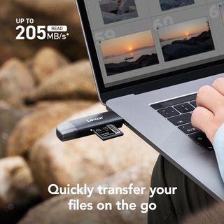 Đầu đọc thẻ nhớ MicroSD/SD Lexar USB 3.2 USB Type-A/C LRW310X-BNBNG - BH 01 Năm Chính hãng