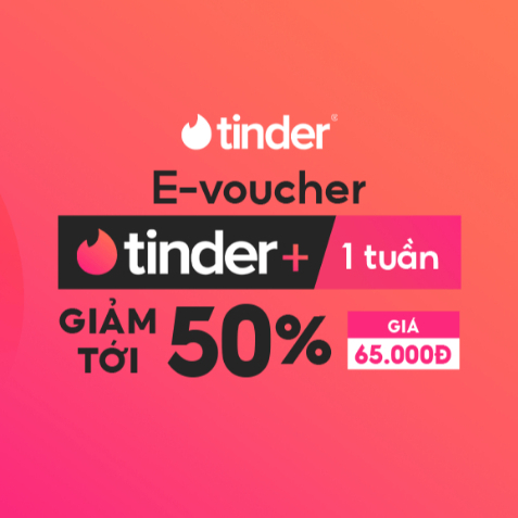 [Standard] Gói Tinder Plus 1 tuần