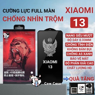 Kính cường lực Xiaomi 13 chống nhìn trộm, nhìn lén full màn | Miếng dán bảo vệ màn hình cho Xiaomi
