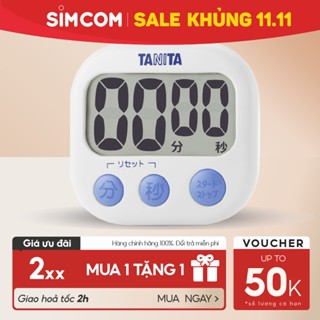 Đồng hồ đếm ngược hẹn giờ nấu ăn TANITA TD384 Chính hãng nhật bản, bấm giờ điện tử, nhắc hẹn học sinh, tiện lợi