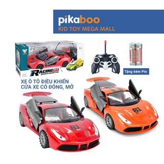  Ô tô điều khiển từ xa cao cấp Pikaboo  đồ chơi cho bé trai kiểu dáng xe đua chạy bằng pin sạc 