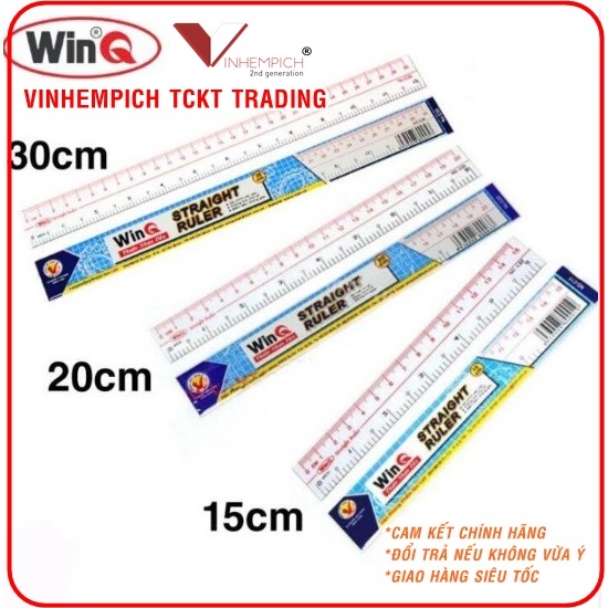 combo 3 Thước dẻo WinQ 15cm 20cm 30cm