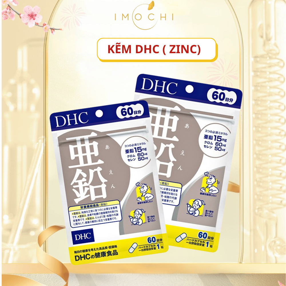 DHC kẽm, Viên uống bổ sung kẽm DHC ZINC hỗ trợ đẹp da, khỏe tóc, tăng cường hệ miễn dịch cho cơ thể