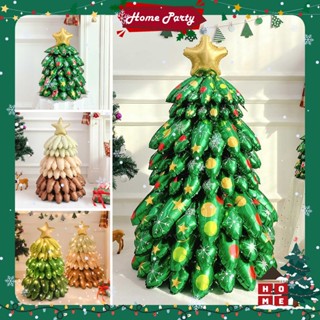   130CM  Bong bóng cây thông Noel 3D cao 130cm trang trí Giáng sinh Bong bóng trang trí Noel 