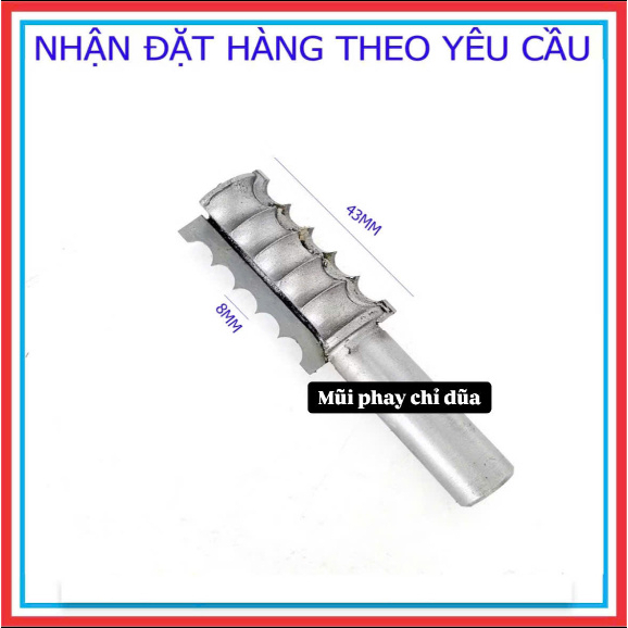 MŨI PHAY CHỈ ĐŨA 5 RĂNG 7MM