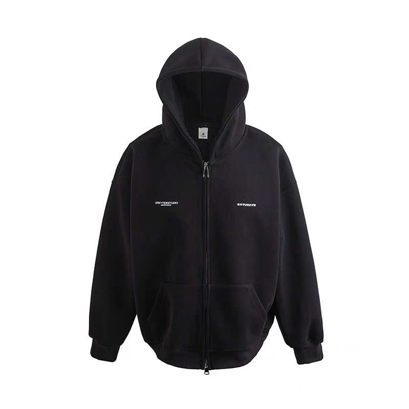 Áo Hoodie Zip NOCTURNAL Signature Basic Nỉ Chân Cua Cotton 100% Unisex Local Brand