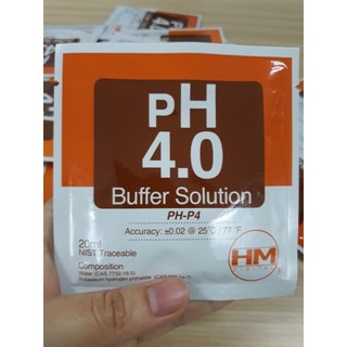 Dung dịch chuẩn PH4 - Gói dung dịch chuẩn PH4 dùng cho các loại bút đo PH