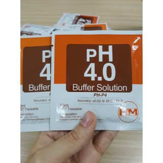 Dung dịch chuẩn PH4 - Gói dung dịch chuẩn PH4 dùng cho các loại bút đo PH