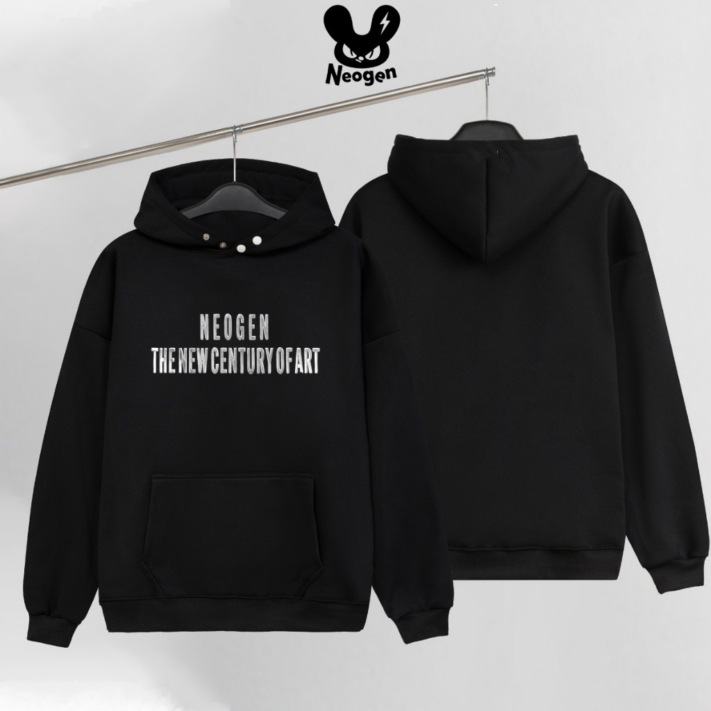 Áo hoodie nam nữ local brand Neogen ND05 chất nỉ lông cáo in nổi phủ bạc cao cấp form unisex dành cho nam nữ