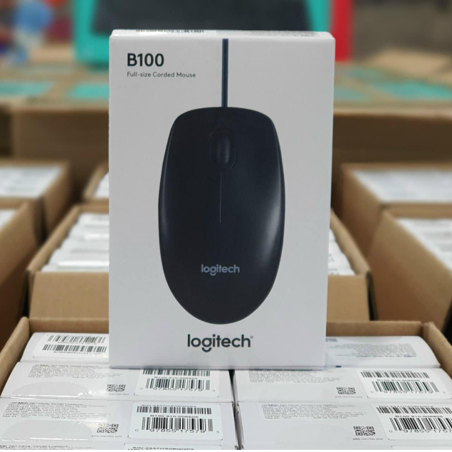 Chuột máy tính có dây Logitech B100