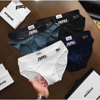 Combo 5 quần sịp CHÉO nam Fapas in hình cún Cute mix nhiều màu ( Loại 1)