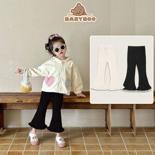 Quần Legging Bé Gái Ống Loe Rua Vẩy Vải Zip Cao Cấp, Co Dãn Tốt, Dễ Phối Đồ - BabyBoo-LD