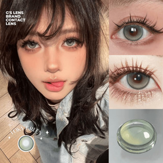 Kính áp tròng TOKY GREEN double highlight Douyin lens cận 6 tháng G.DIA 14.2mm có độ (0-8) NỘI ĐỊA TRUNG