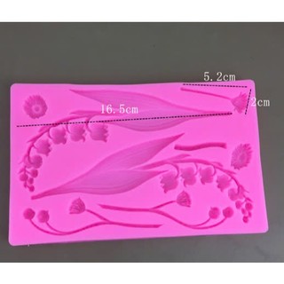 Khuôn silicon hoa linh lan làm rau câu, fondant, socola, trang trí bánh kem