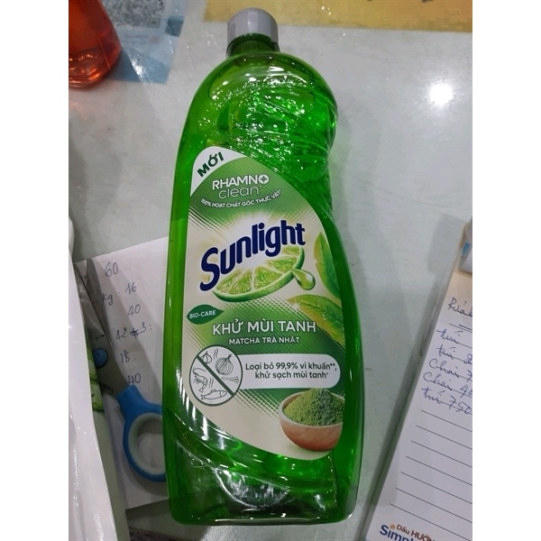 Nước rửa chén Sunlight Extra trà xanh matcha Nhật Bản 717ml
