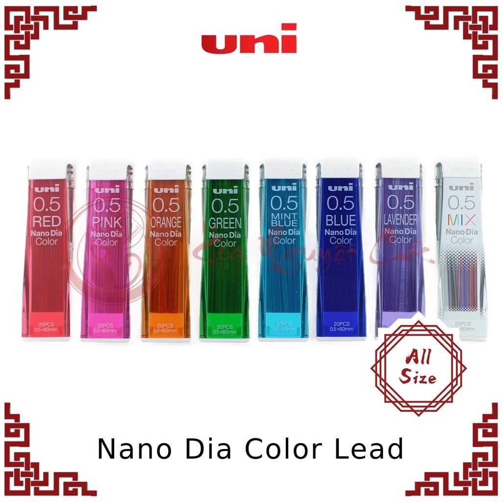 Ngòi chì màu Uni Nano Dia