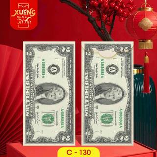 [GIÁ TỐT] COMBO 10 CÁI BAO LÌ XÌ ĐÔ LA CAO CẤP C150