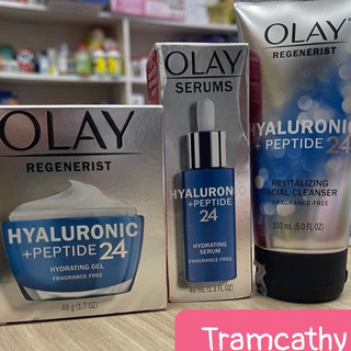  Kem Olay Hyaluronic + Peptide 24 hàng mỹ dưỡng ẩm căng bóng da 