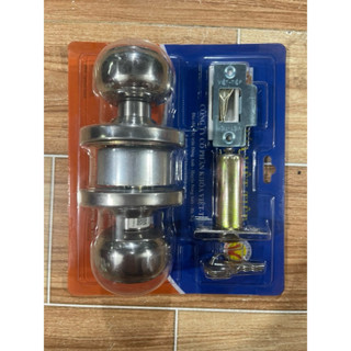 Ổ khóa cửa việt Tiệp tay nắm tròn inox không rỉ,kèm 3 chìa cò dài nặng 700g