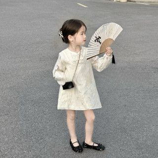  Váy sườn xám cách tân phong cách trung hoa cho bé từ 12-38kg chất liệu phi lua lot 2 lớp 